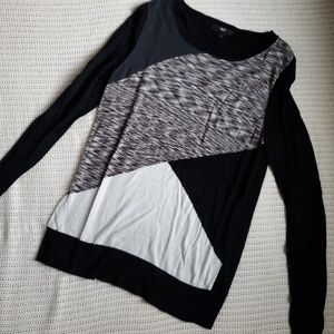 Mossimo black, white, and grey sweater